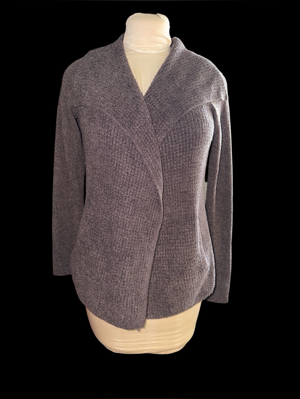 Barefoot Dreams Island Wrap Brown Chenille Cardigan CozyChic Lite Softgirl S